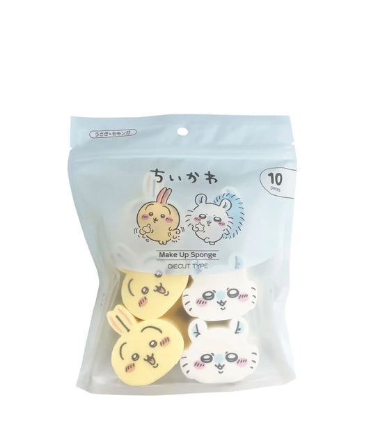 Make Up Puff Sponge 10 pieces [Usagi & Momonga]