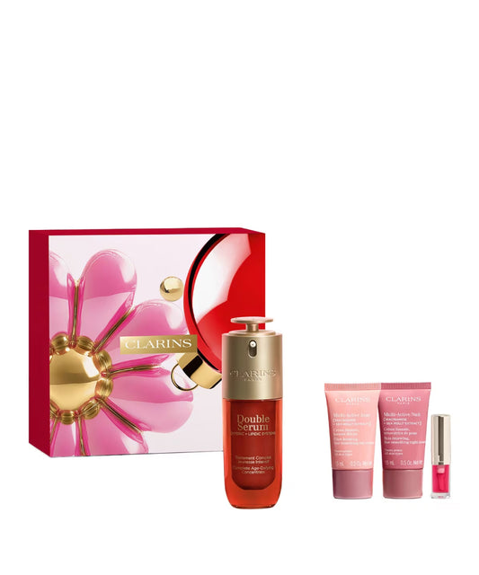 Anti-Aging Face Care Set - Clarins Double Serum & Multi-Active