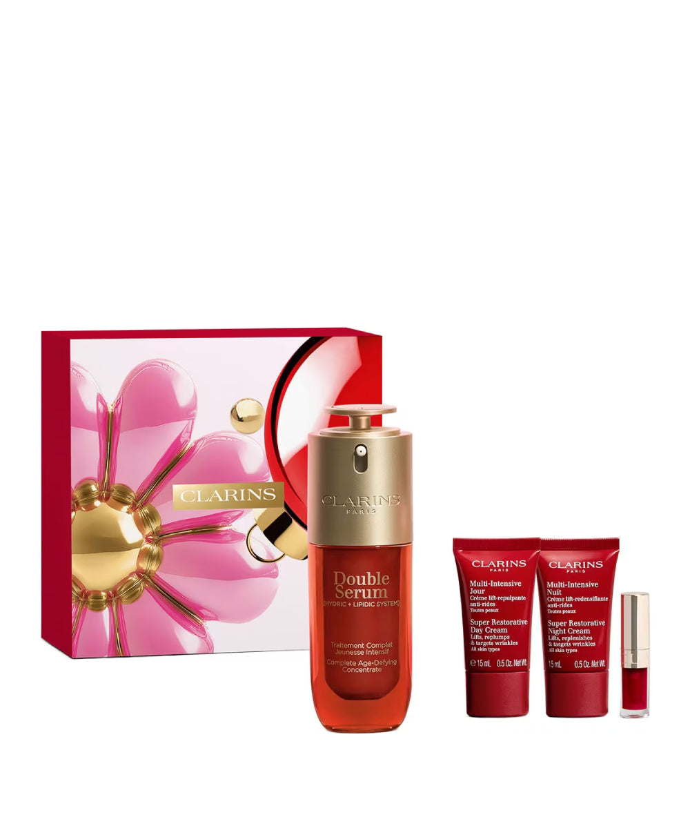 DOUBLE SERUM® + Super Restorative Collection Anti-Aging Skincare Gift Set