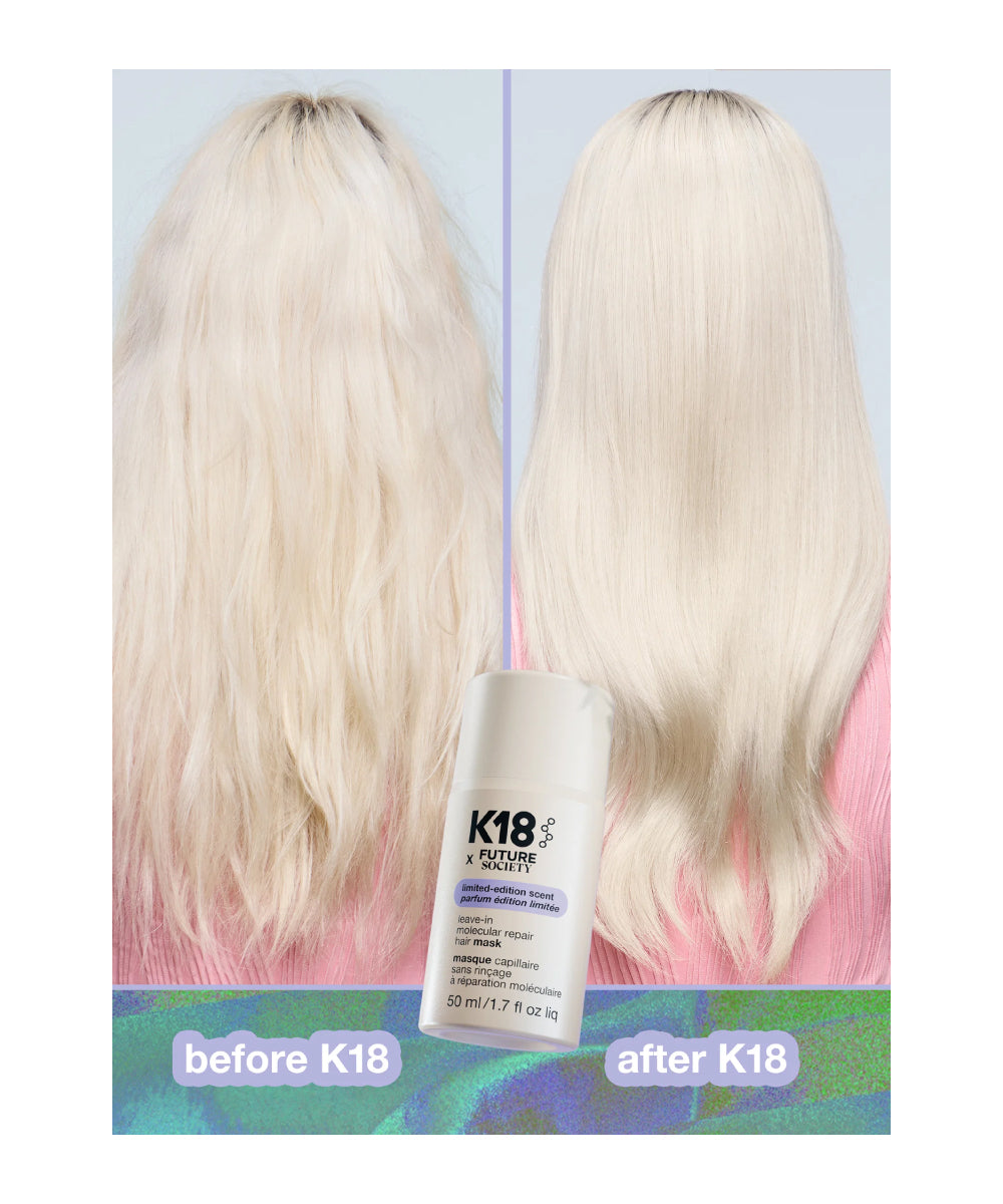 K18 x Future Society leave-in molecular hair mask