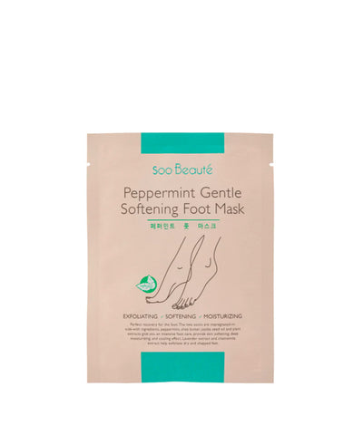 Peppermint Gentle Softening Foot Mask
