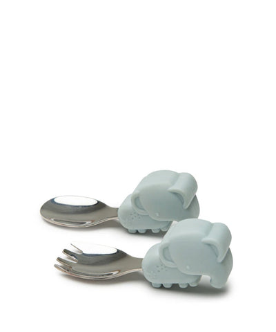 Learning Spoon And Fork Set - Elephant