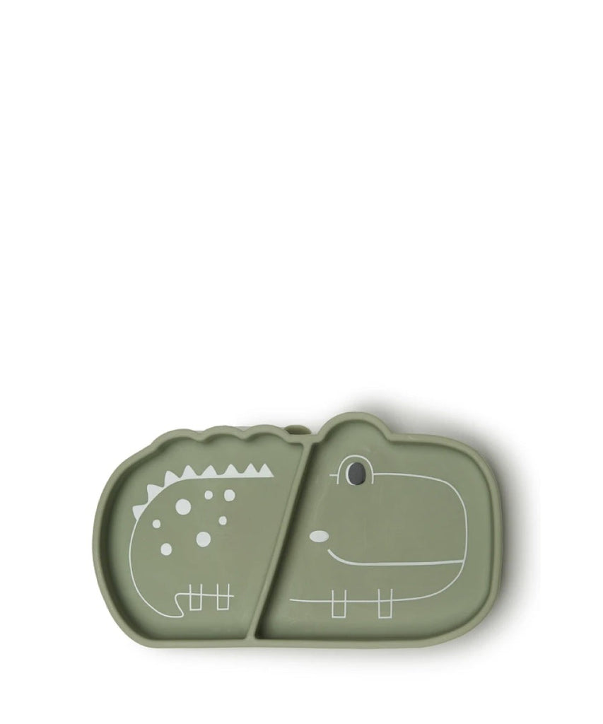 Silicone Suction Snack Plate - Alligator