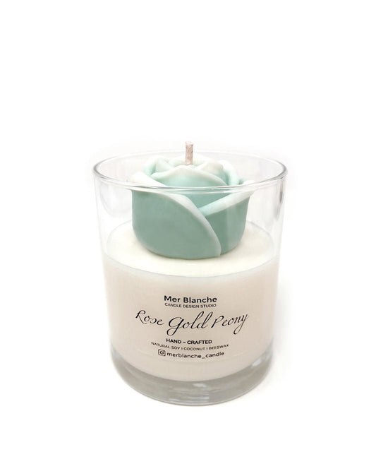 Hand Crafted Candle - Rose [Aqua]