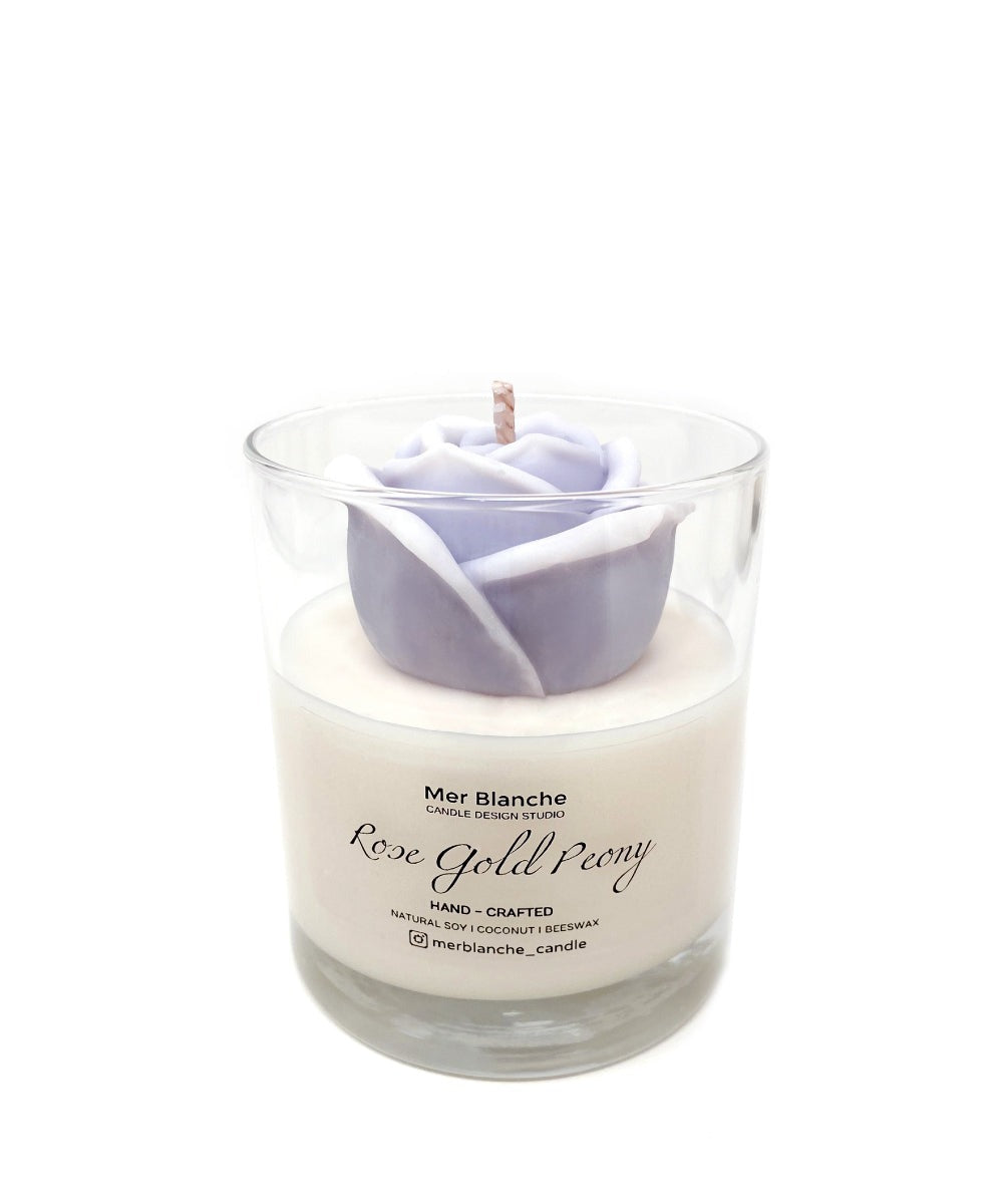 Hand Crafted Candle - Rose [Lavender]