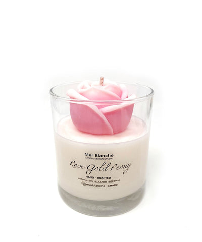 Hand Crafted Candle - Rose [Pink]