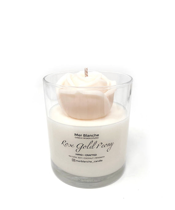Hand Crafted Candle - Rose [White]